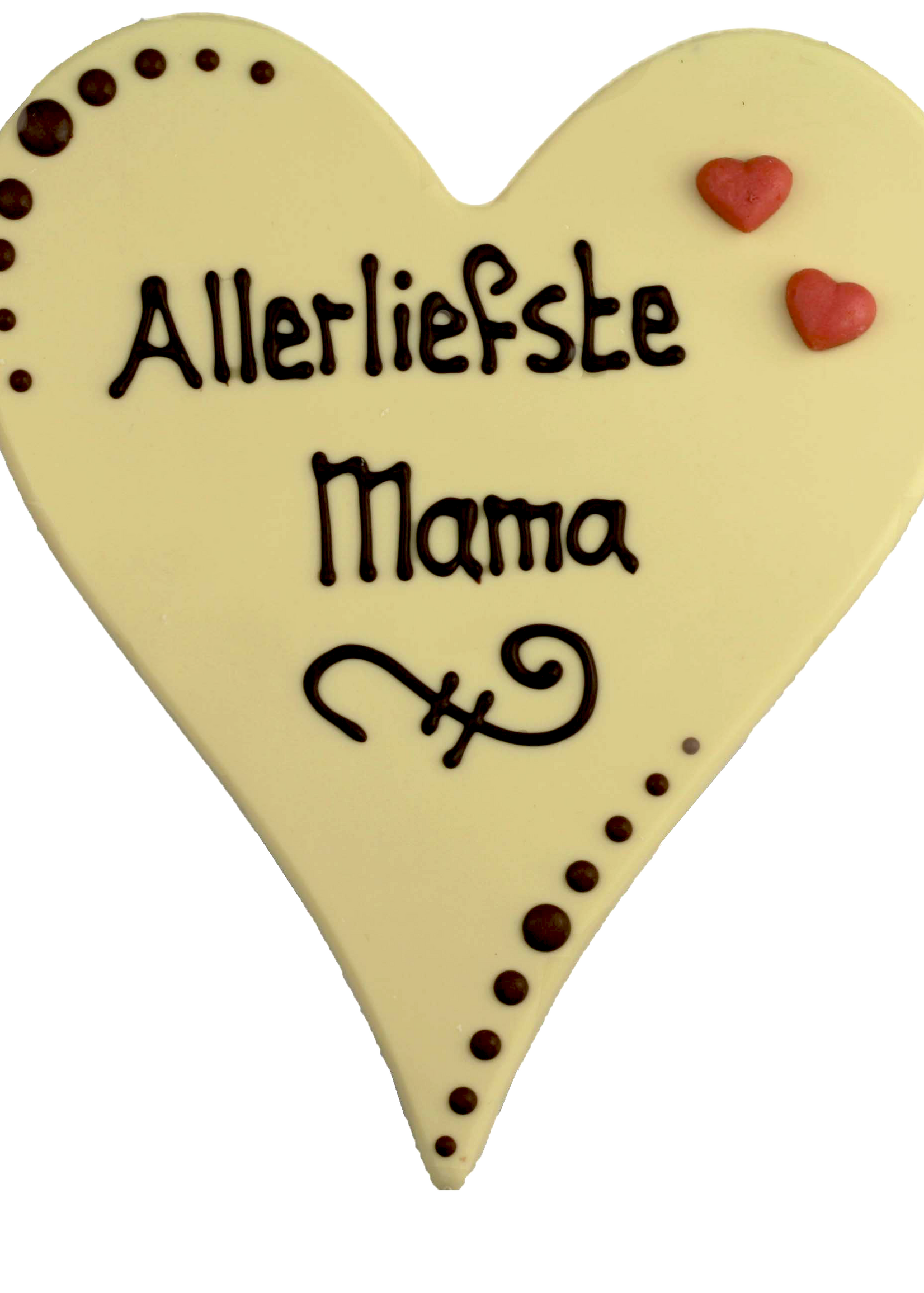 Teddy en Coco chocolade Allerliefste mama - Chocoladehart XL
