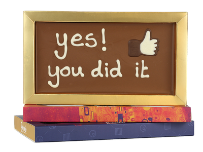 Teddy en Coco chocolade You did it - Chocoladereep met tekst