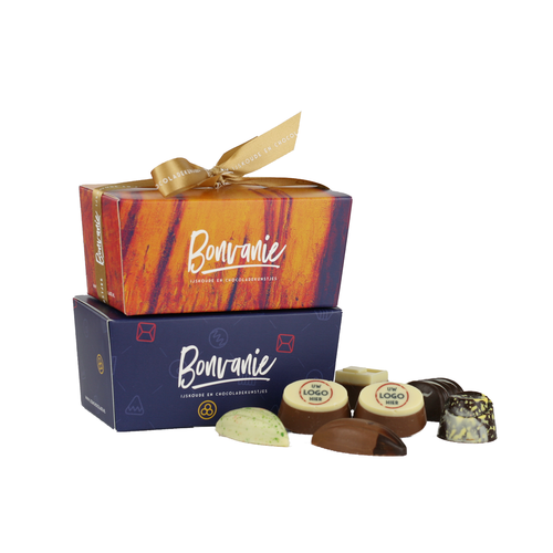 Bonvanie chocolade Ambachtelijke bonbons met logo 265 gram