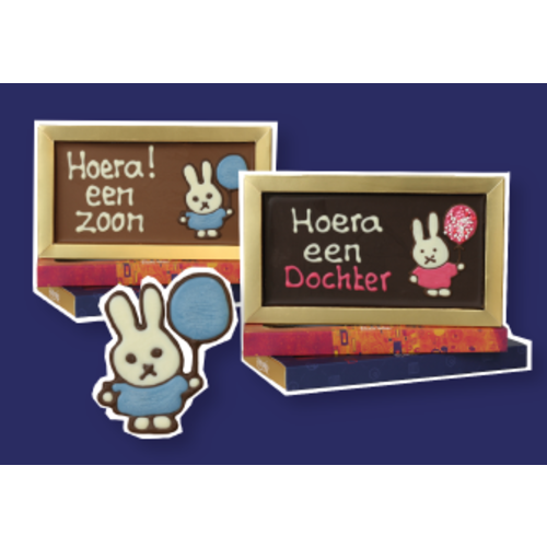 Geboorte- en zwangergeschenken van chocolade