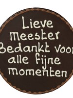 Teddy en Coco chocolade Lieve Meester - Chocoladeplakkaat