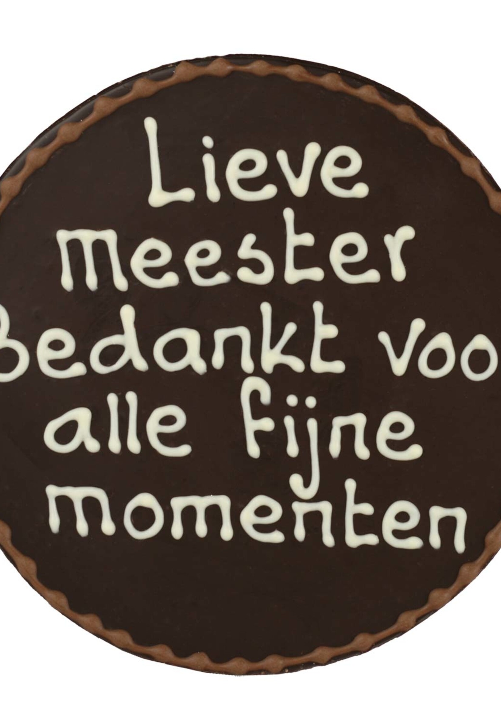 Teddy en Coco chocolade Lieve Meester - Chocoladeplakkaat