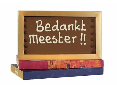 Bonvanie chocolade Bedankt meester! - Chocoladereep met tekst