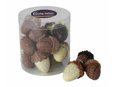 Teddy en Coco chocolade Gevulde herfstchocolade, diverse soorten in koker