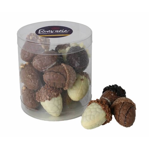 Teddy en Coco chocolade Gevulde herfstchocolade, diverse soorten in koker