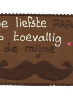 Teddy en Coco chocolade De liefste papa - Chocoladeplakkaat