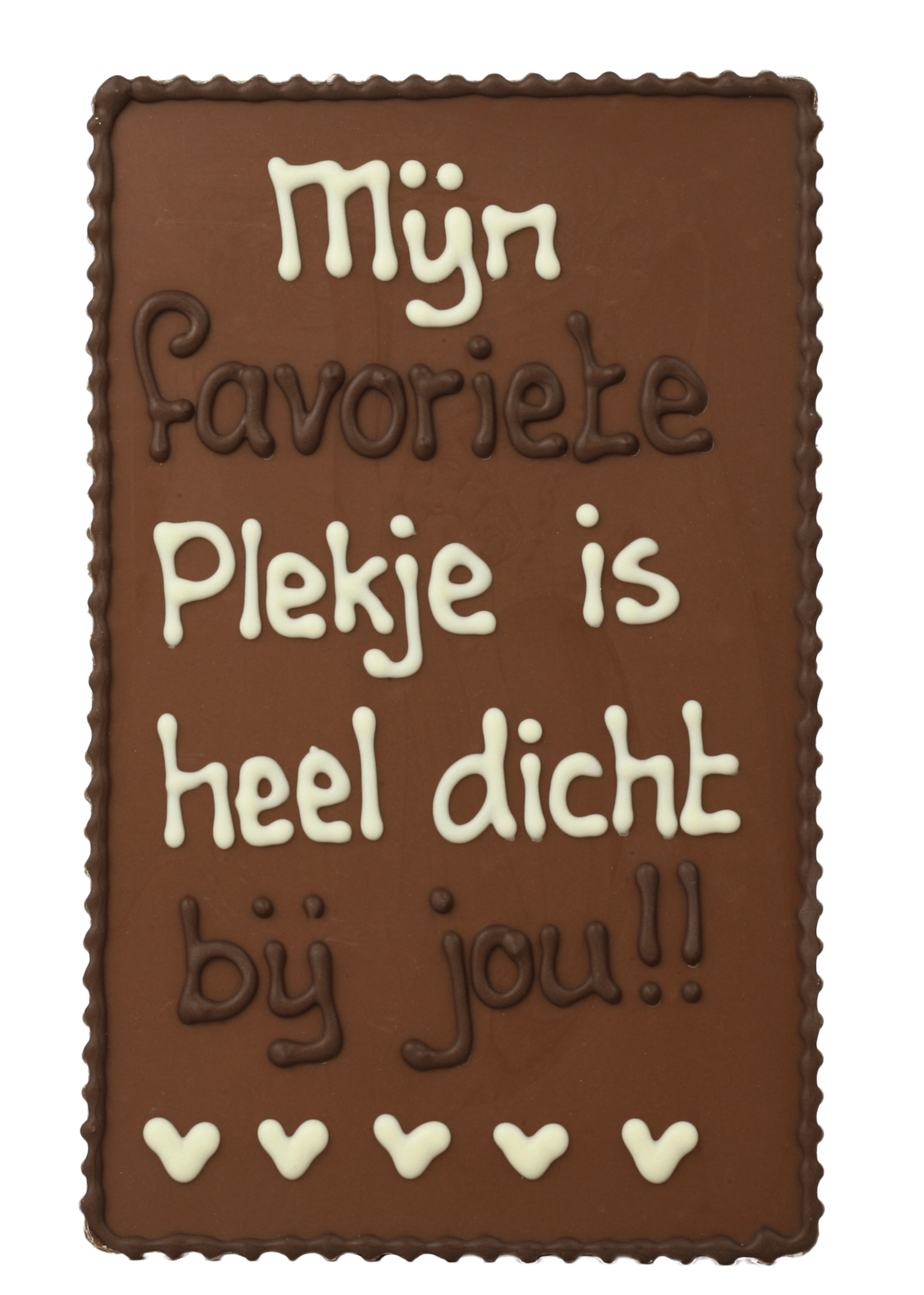 Teddy en Coco chocolade Mijn favoriete plekje is heel dicht bij jou! - Chocoladeplakkaat