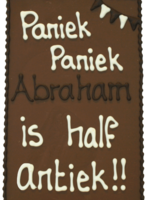 Teddy en Coco chocolade Abraham - Chocoladeplakkaat