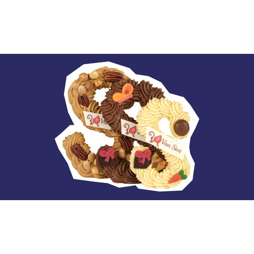 Luxe handgespoten chocoladeletters