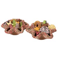 Kerst tuille bakje van chocolade