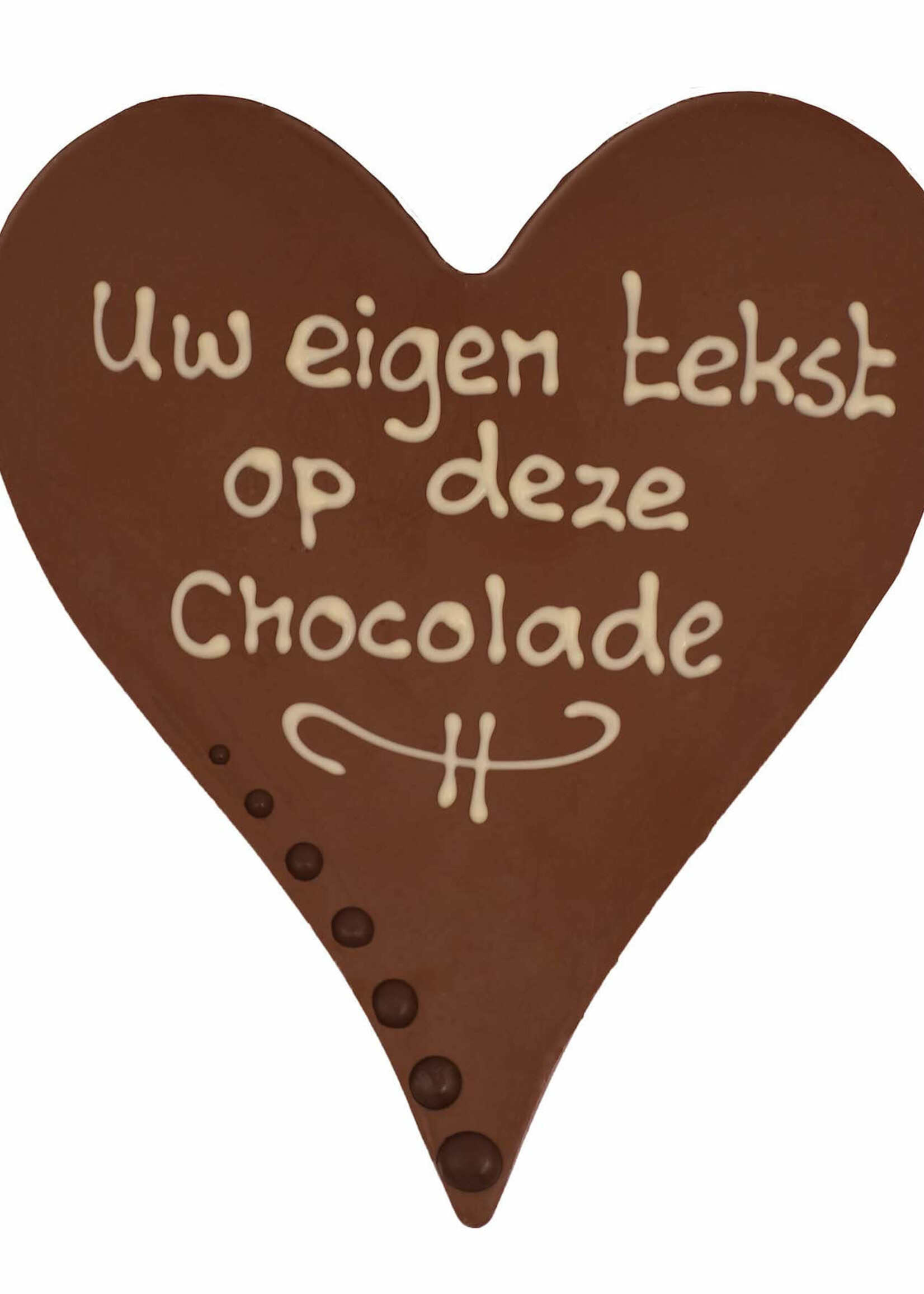 Teddy en Coco chocolade Chocoladehart XL
