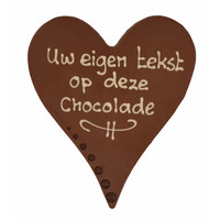 Eigen opschrift - Chocoladehart XL