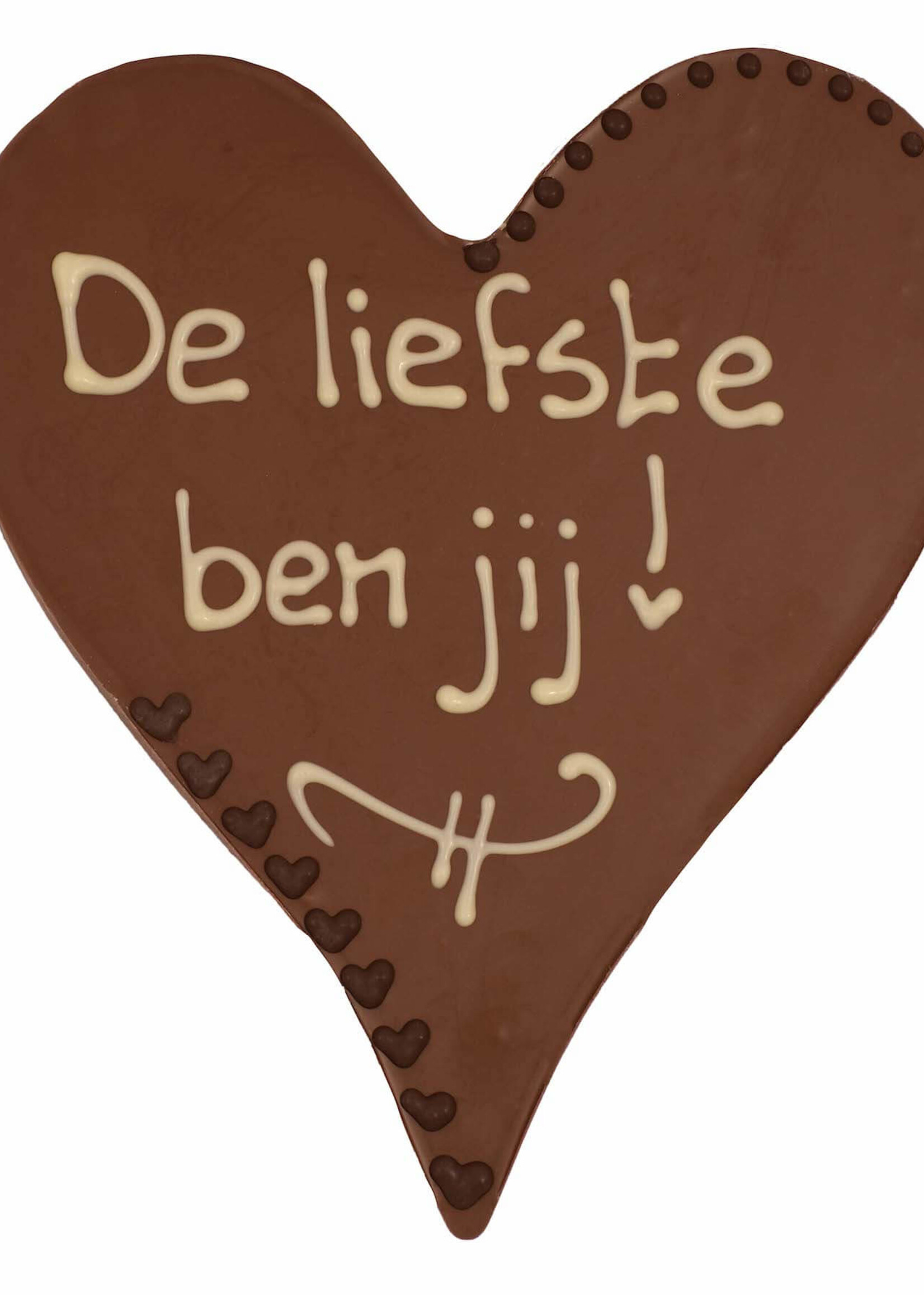 Teddy en Coco chocolade De liefste ben jij! - Chocoladehart XL