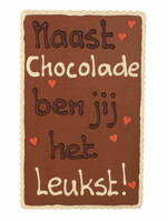 Teddy en Coco chocolade Naast chocolade ben jij het leukst! - Chocoladeplakkaat