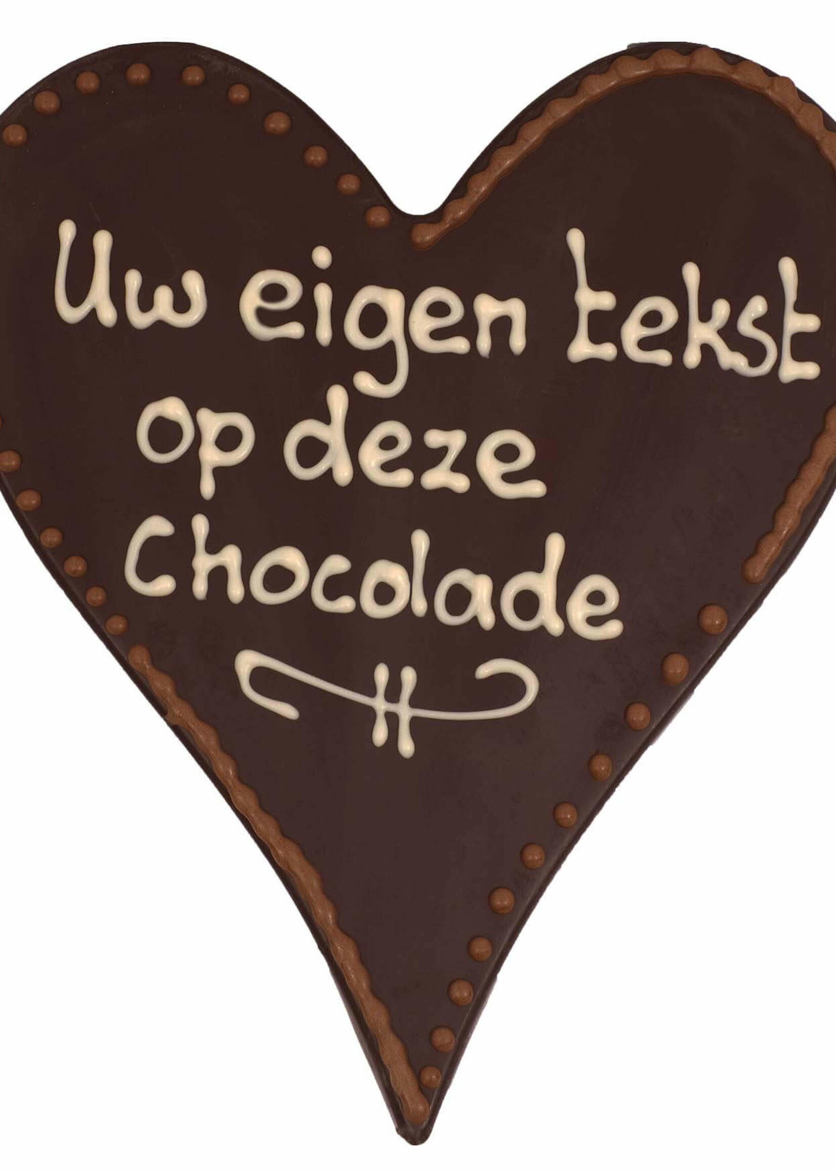 Teddy en Coco chocolade Chocoladehart XL
