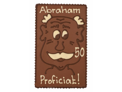 Bonvanie chocolade Abraham 50 - Chocoladeplakkaat