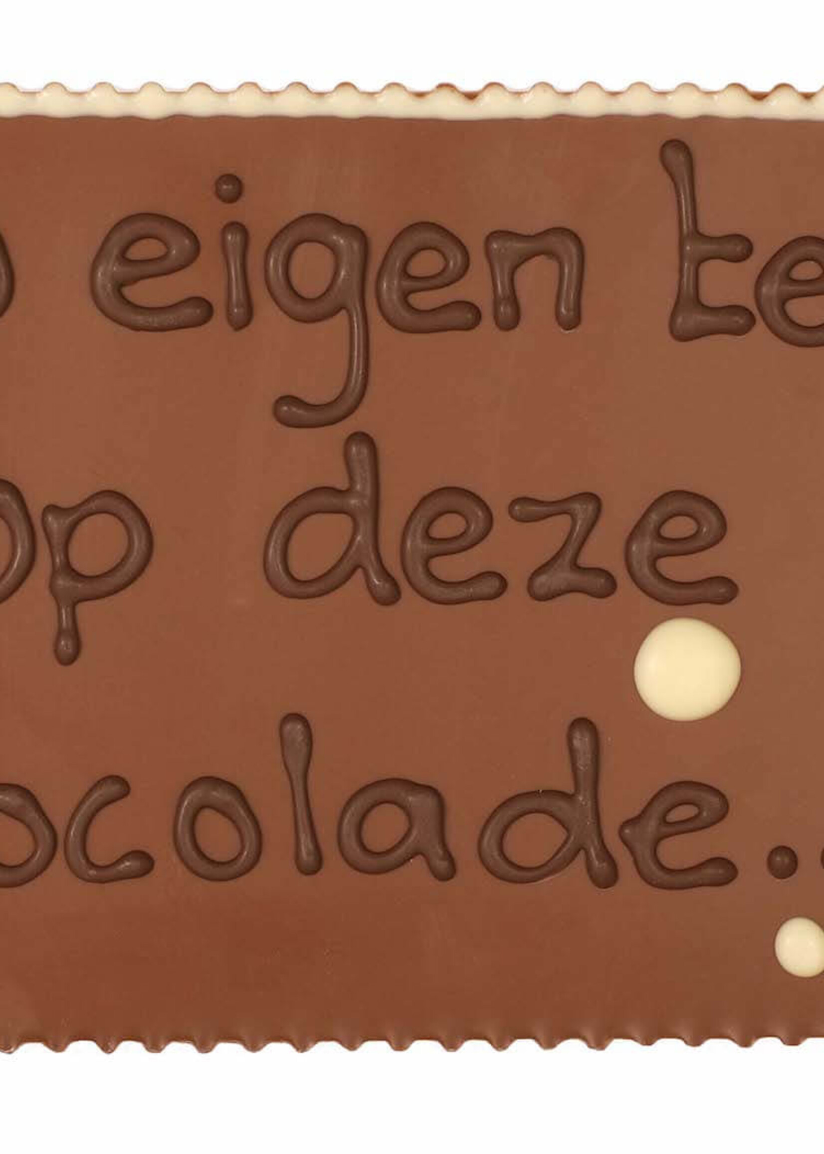 Teddy en Coco chocolade Chocoladeplakkaat met eigen tekst