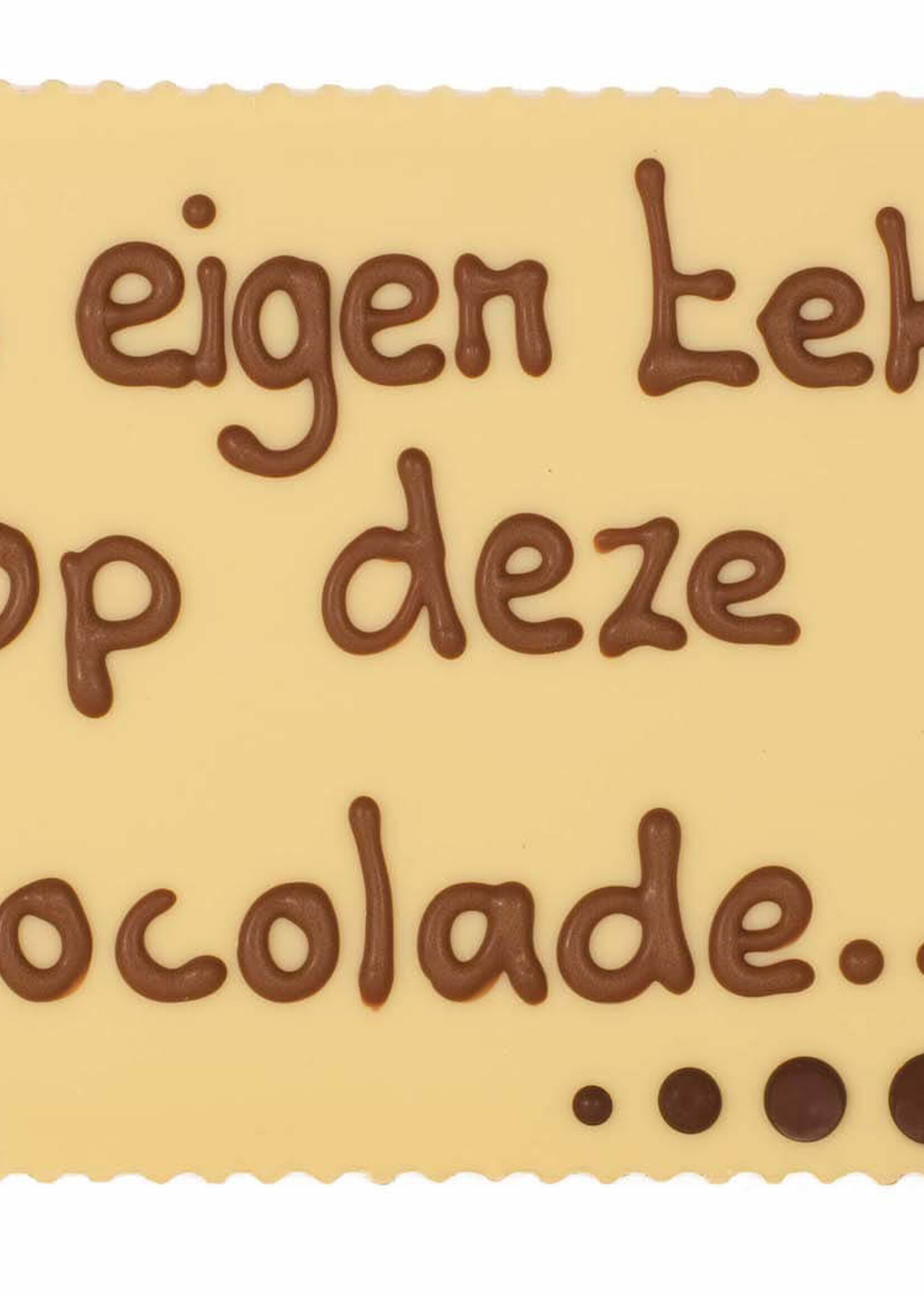 Teddy en Coco chocolade Chocoladeplakkaat met eigen tekst