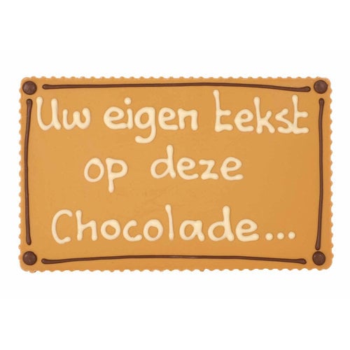 Bonvanie chocolade Chocoladeplakkaat met eigen tekst