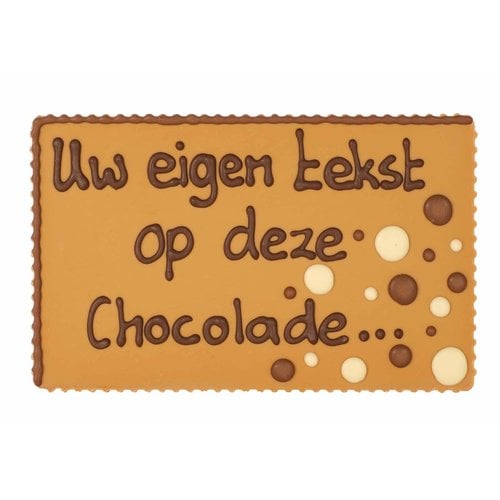 Bonvanie chocolade Chocoladeplakkaat met eigen tekst