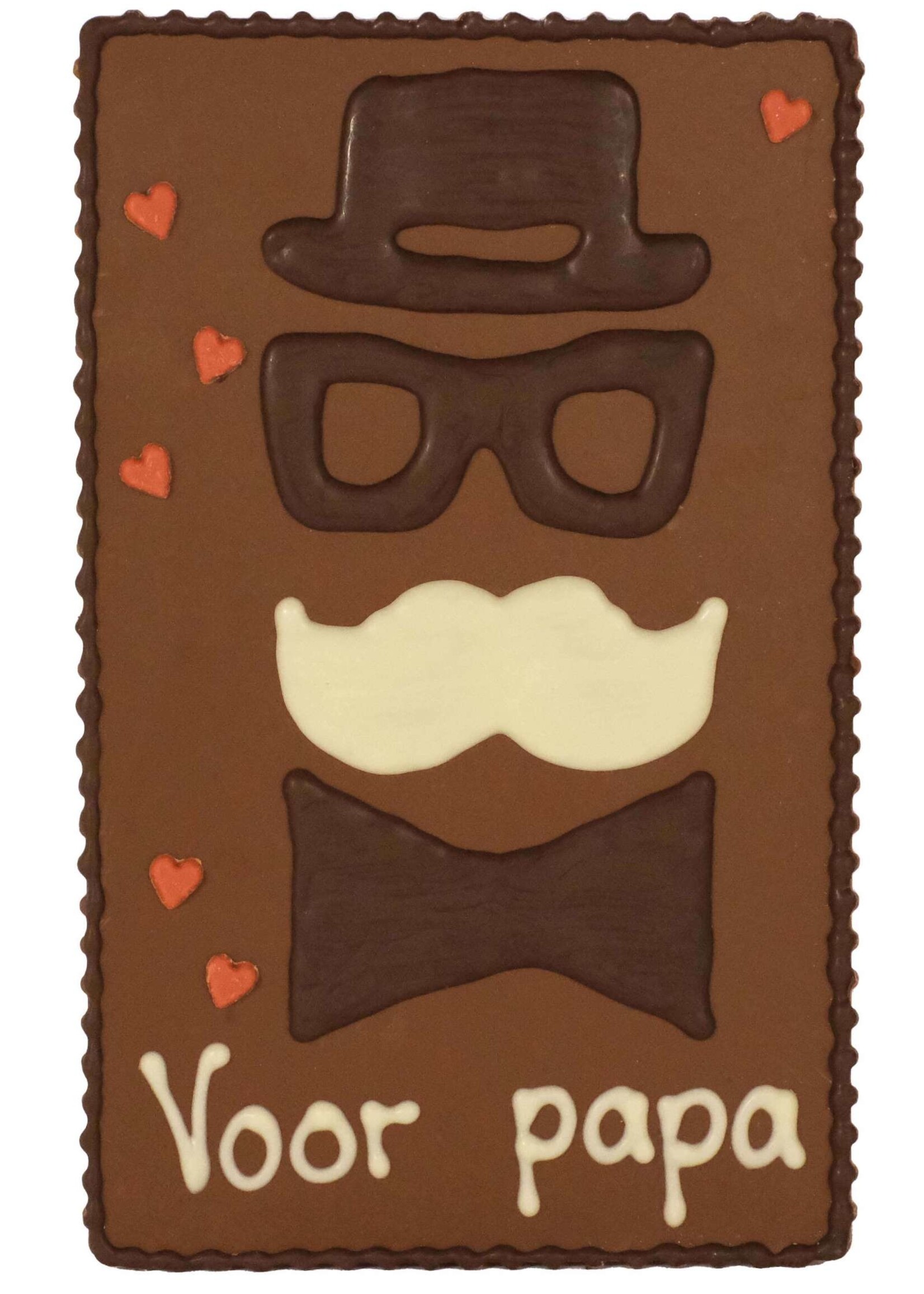 Teddy en Coco chocolade Voor papa - Chocoladeplakkaat