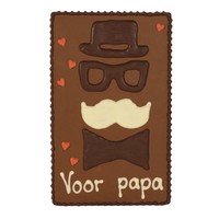 Voor papa - Chocoladeplakkaat