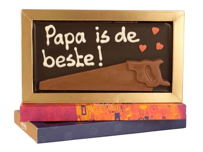 Teddy en Coco chocolade Papa is de beste! - Chocoladereep