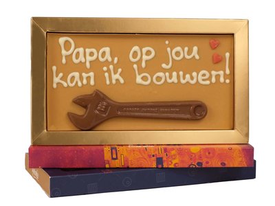 Bonvanie chocolade Papa, op jou kan ik bouwen! - Chocoladereep