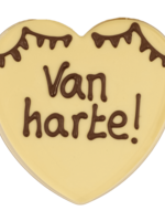 Teddy en Coco chocolade Chocoladehart in hartendoos - van harte!
