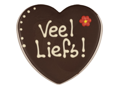 Teddy en Coco chocolade Chocoladehart in hartendoos - veel liefs!