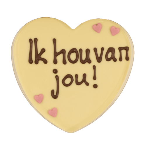 Bonvanie chocolade Chocoladehart in hartendoos - ik hou van jou!