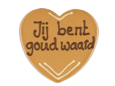 Teddy en Coco chocolade Chocoladehart in hartendoos - jij bent goud waard