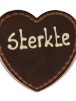 Teddy en Coco chocolade Chocoladehart in hartendoos - sterkte