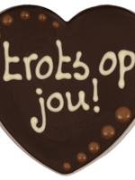 Teddy en Coco chocolade Chocoladehart in hartendoos - trots op jou!