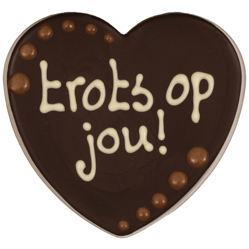 Bonvanie chocolade Chocoladehart in hartendoos - trots op jou!