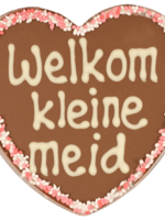 Teddy en Coco chocolade Chocoladehart in hartendoos - welkom kleine meid