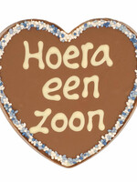 Teddy en Coco chocolade Chocoladehart in hartendoos - hoera een zoon