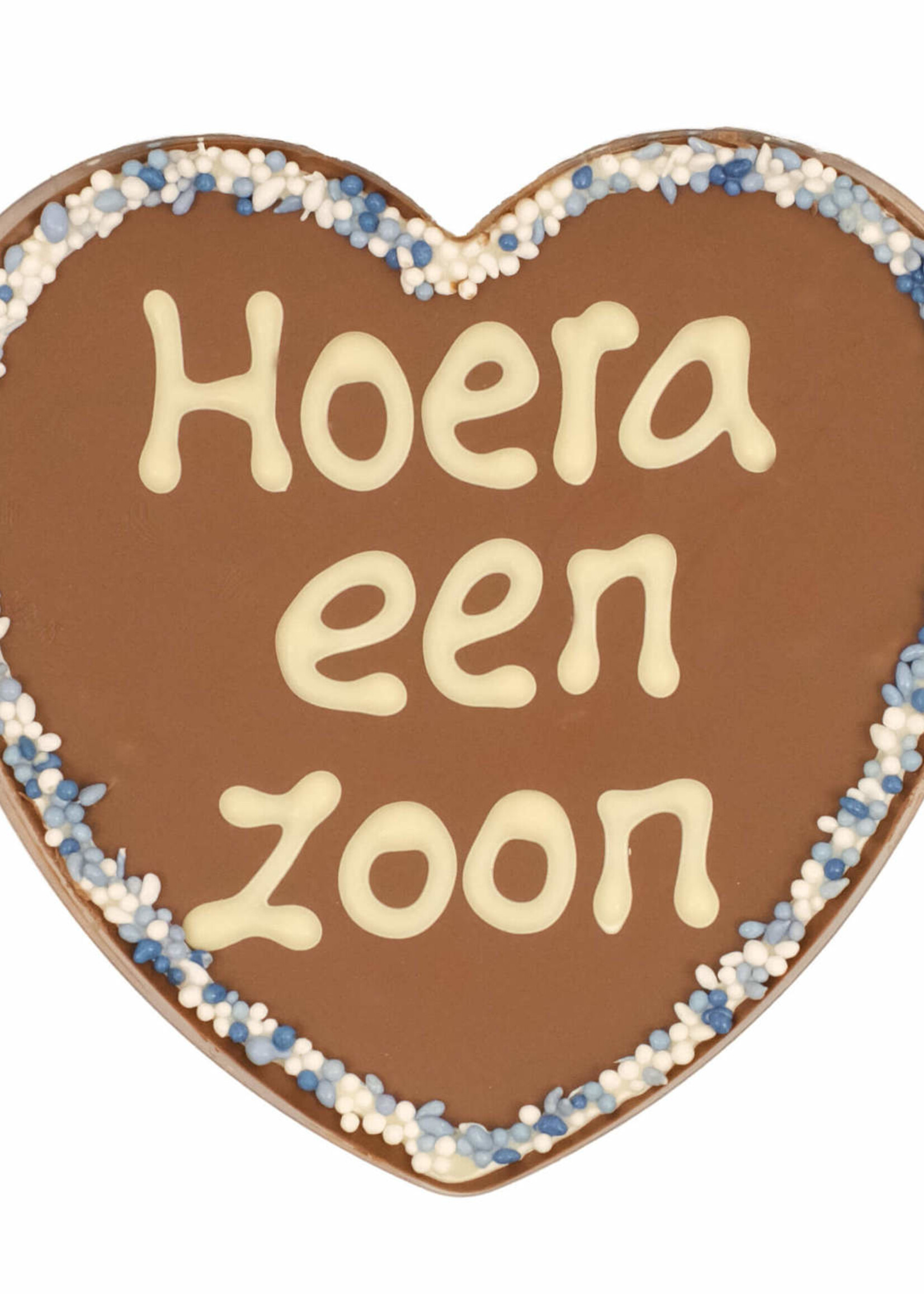 Teddy en Coco chocolade Chocoladehart in hartendoos - hoera een zoon