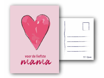 Teddy en Coco chocolade Kaart met tekst: Voor de liefste mama