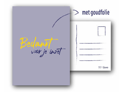 Teddy en Coco chocolade Kaart met tekst: Bedankt voor je inzet