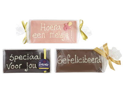 Bonvanie chocolade Speciaal voor jou - chocoladereepje met tekst