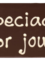 Teddy en Coco chocolade Speciaal voor jou - chocoladereepje met tekst