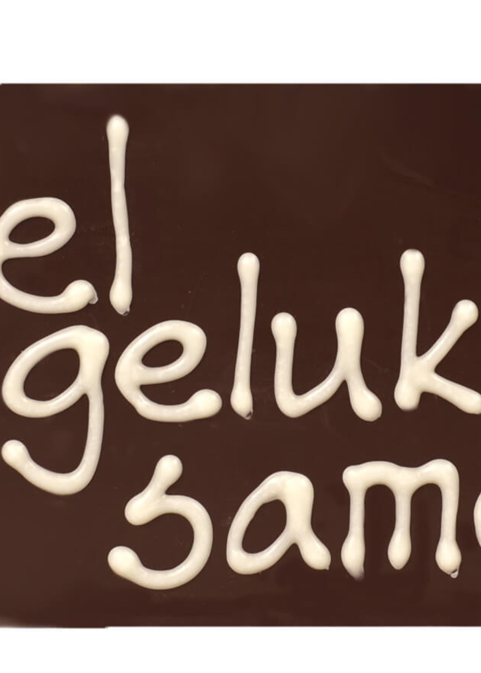 Teddy en Coco chocolade Veel geluk samen - chocoladereepje met tekst