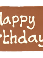 Teddy en Coco chocolade Happy birthday! - chocoladereepje met tekst