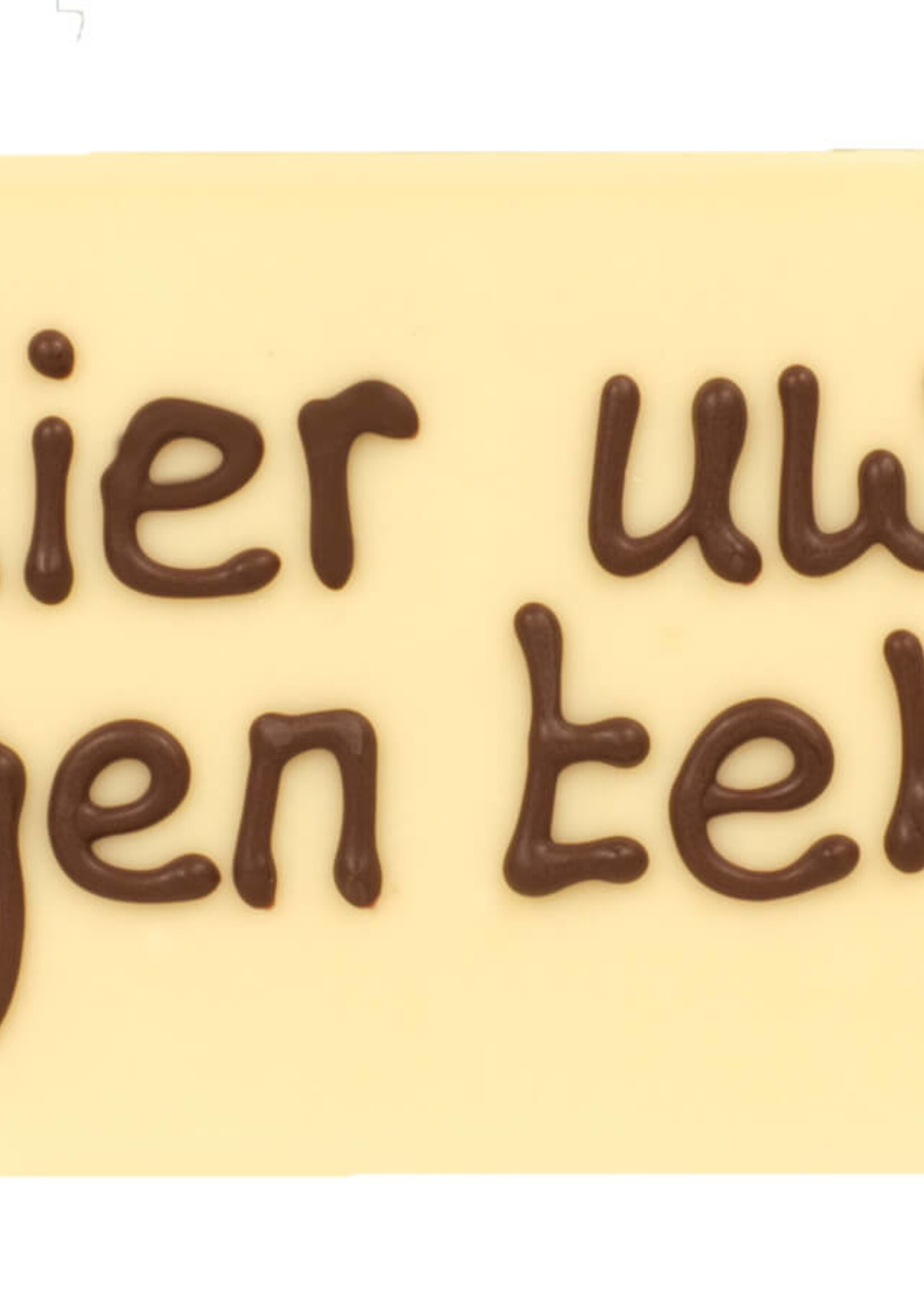 Teddy en Coco chocolade Chocoladereepje met eigen tekst