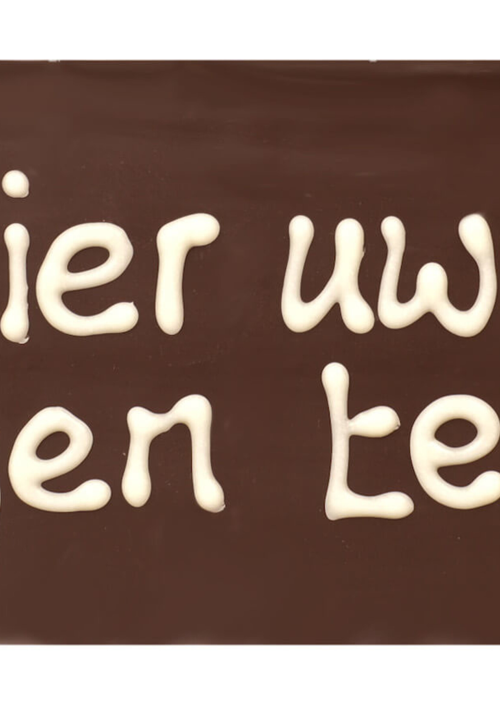 Teddy en Coco chocolade Chocoladereepje met eigen tekst