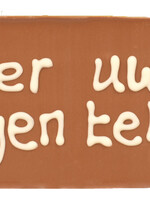 Teddy en Coco chocolade Chocoladereepje met eigen tekst