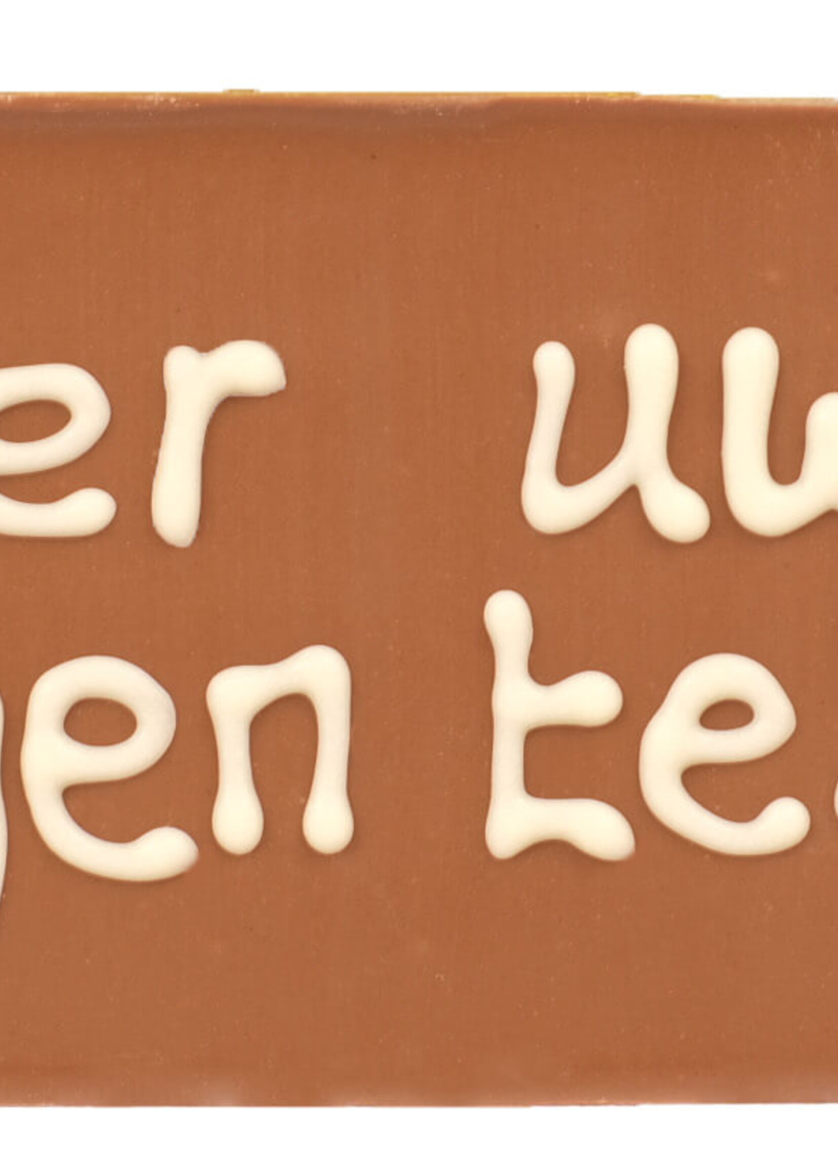 Teddy en Coco chocolade Chocoladereepje met eigen tekst
