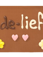 Teddy en Coco chocolade Ma de liefste - chocoladereepje met tekst