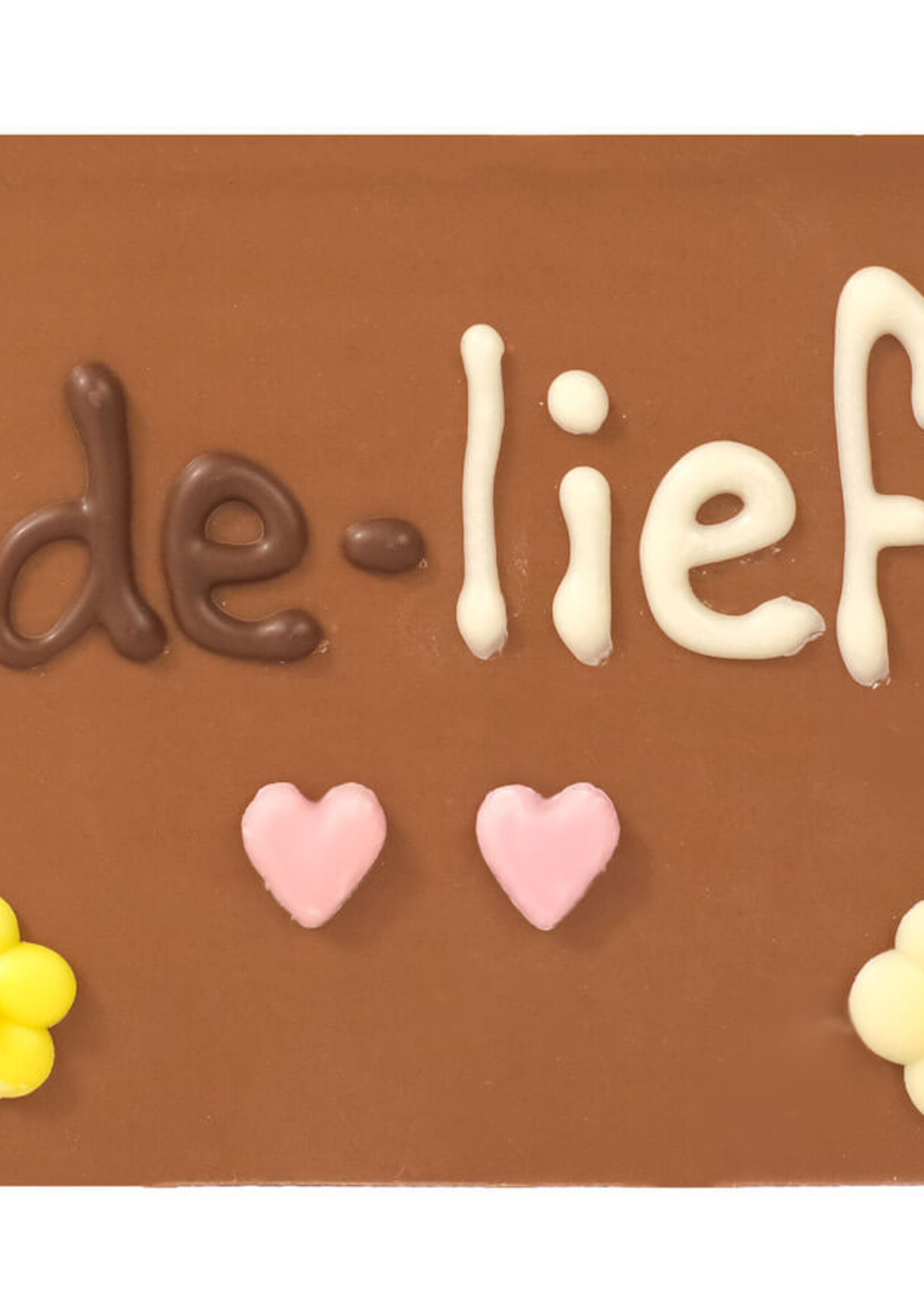 Teddy en Coco chocolade Ma de liefste - chocoladereepje met tekst